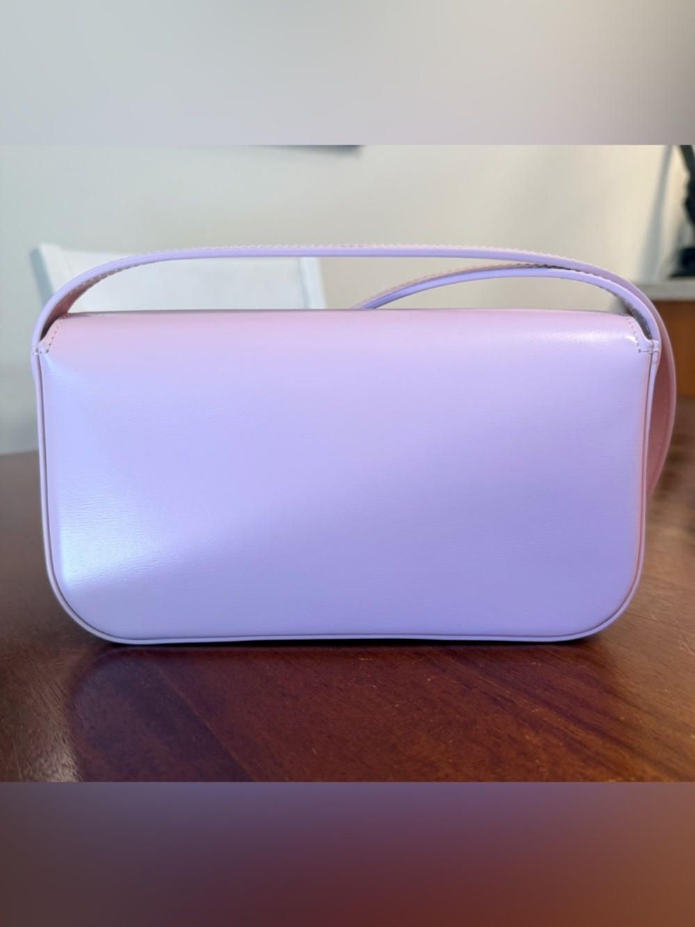 Celine Teen Shiny Calfskin Triomphe Shoulder Bag - Picture 3 of 6